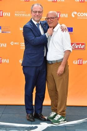 IPA86843284 - Giffoni Vallepiana Giffoni Festival 2026. Pictured: Giorgio Mule and Claudio Gubitosi  Copyright: xVincenzoxLandix xVincenzoxLandix 86843284