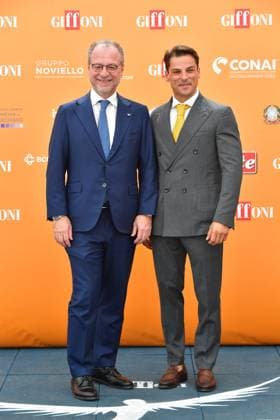 IPA86843317 - Giffoni Vallepiana Giffoni Festival 2026. Pictured: Giorgio Mule and Jacopo Gubitosi  Copyright: xVincenzoxLandix xVincenzoxLandix 86843317