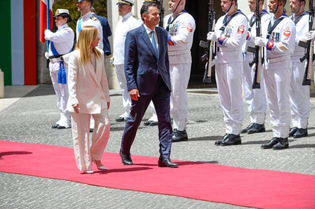 Italy, Rome, 20 July, 2026 - Chigi Palace, italian Prime Minister Giorgia Meloni receives Luis Montenegro, Prime minister of Portugal Italy, Rome, 20 July, 2026: Chigi Palace, italian Prime Minister Giorgia Meloni receives Luis Montenegro, Prime minister of Portugal., Credit:Stefano Carofei Agenzia Sintesi Avalon Italy, Rome  Copyright: xStefanoxCarofeix xAgenziaxSintesix xAvalonx 1117570026