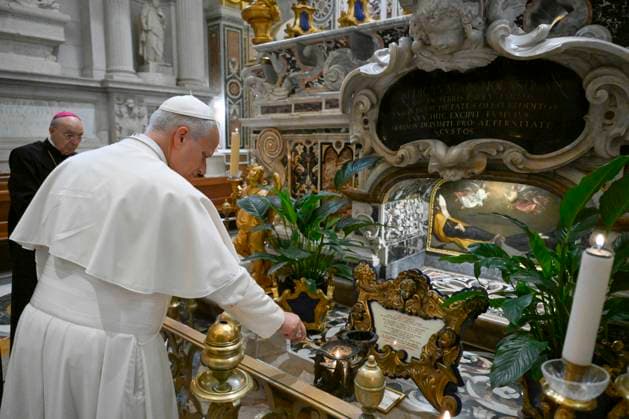 ITALY - POPE LEO XIV VISITING THE MONTECASSINO ABBEY IN CASSINO - 2026 7 20 Italy, MonteCassino , Vatican, 2026 7 20 Pope Leo XIV visiting the Montecassino Abbey in Cassino. EDITORIAL USE ONLY - NO BOOKS Copyright: xVATICANxMEDIAx