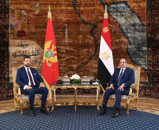 Egyptian president receives Montenegro’s president in Cairo Egyptian President Abdel Fattah el-Sisi receives Montenegro’s President Jakov Milatovi? ahead of a meeting in Cairo, Egypt, on July 20, 2026. Photo by Egyptian President Office apaimages Cairo Cairo Egypt 200726_Egypt_EPO_00(6) Copyright: xapaimagesxEgyptianxPresidentxOfficex xapaimagesx