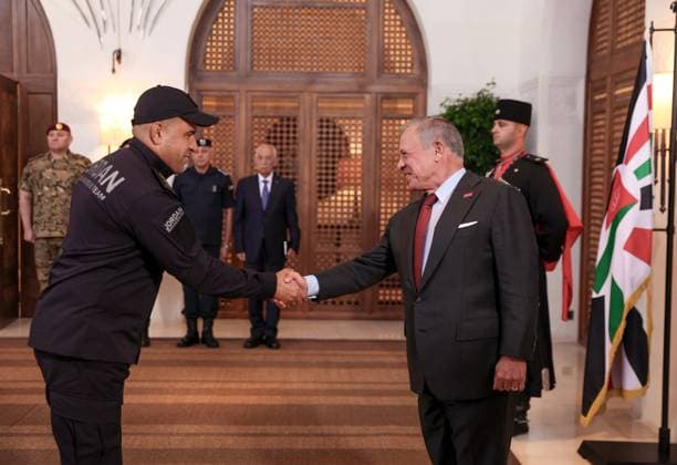 Jordan’s king meets rescue team after Venezuela mission Jordan’s King Abdullah II meets members of the Jordan International Search and Rescue Team of the Public Security Directorate and Civil Defense following their return from a humanitarian mission in Venezuela after two earthquakes struck the country, in Amman, Jordan, on July 20, 2026. Photo by Royal Hashemite Court apaimages Amman Amman Jordan 200726_Jordan_JPO_00(3) Copyright: xapaimagesxRoyalxHashemitexCourtxx xapaimagesx