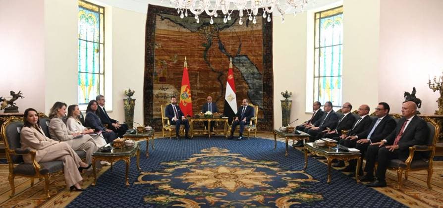 Egyptian president receives Montenegro’s president in Cairo Egyptian President Abdel Fattah el-Sisi receives Montenegro’s President Jakov Milatovi? ahead of a meeting in Cairo, Egypt, on July 20, 2026. Photo by Egyptian President Office apaimages Cairo Cairo Egypt 200726_Egypt_EPO_00(5) Copyright: xapaimagesxEgyptianxPresidentxOfficex xapaimagesx