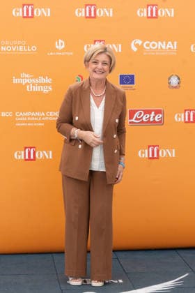 56th Giffoni Film Festival - Photocall Marina Calderone Marina Calderone, Minister of Labor and Social Policies of the Italian Republic, gave a photocall during the 56th edition of the Giffoni Film Festival. Giffoni Valle Piana on July 20, 2026. Photo by Andrea Bracaglia ABACAPRESS.COM Giffoni Valle Piana Italy Italy  Copyright: xBracagliaxAndrea ABACAx