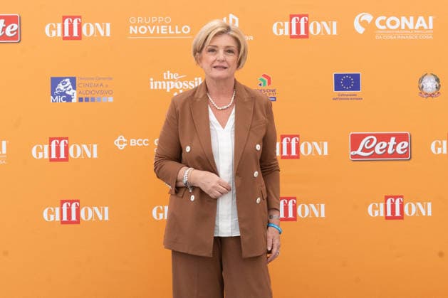 56th Giffoni Film Festival - Photocall Marina Calderone Marina Calderone, Minister of Labor and Social Policies of the Italian Republic, gave a photocall during the 56th edition of the Giffoni Film Festival. Giffoni Valle Piana on July 20, 2026. Photo by Andrea Bracaglia ABACAPRESS.COM Giffoni Valle Piana Italy Italy  Copyright: xBracagliaxAndrea ABACAx
