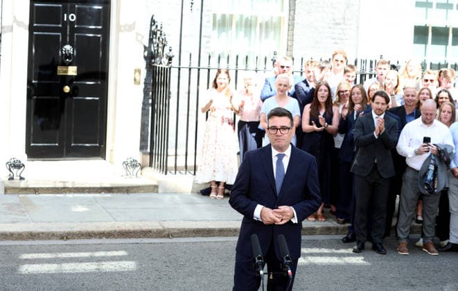 July 20, 2026, London, United Kingdom: New Prime Minister and Leader of the Labour Party Andy Burnham delivers his inaugural speech as UK s new Prime Minister. London United Kingdom - ZUMAs197 20260720_aaa_s197_088 Copyright: xFredxDuvalx