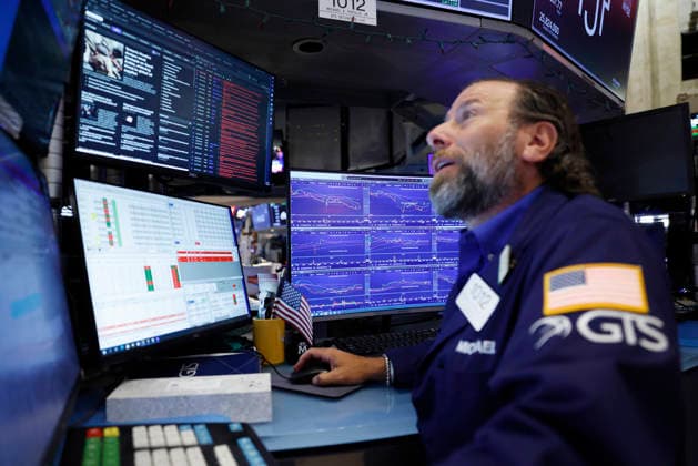 Traders work on the floor of the New York Stock Exchange on Wall Street on Monday, July 20, 2026 in New York City. The S&P 500 and Nasdaq Composite began the day higher on Monday and oil prices fluctuated in response to the latest bout of military exchanges between the U.S. and Iran.  NYP20260720106 JOHNxANGELILLO