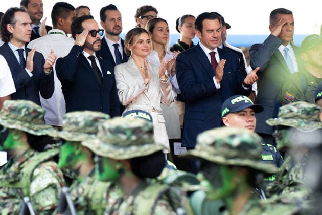 July 20, 2026, Medellin, Antioquia, Colombia: Colombia s president-elect Abelardo De la Espriella takes part during the Independence Day of Colombia military parade in Medellin, Colombia on July 20, 2026. Medellin Colombia  - ZUMAvp1_ 20260720_zia_vp1_026 Copyright: xCamiloxMorenox