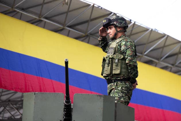 July 20, 2026, Medellin, Antioquia, Colombia: Colombia s president-elect Abelardo De la Espriella takes part during the Independence Day of Colombia military parade in Medellin, Colombia on July 20, 2026. Medellin Colombia - ZUMAvp1_ 20260720_zia_vp1_029 Copyright: xCamiloxMorenox