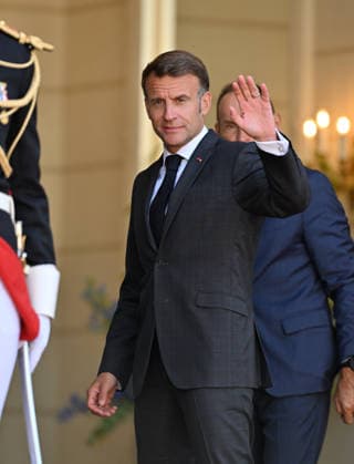 Emmanuel Macron - Brice Oligui Nguema meeting in Paris PARIS, FRANCE - JULY 20: French President Emmanuel Macron awaits Brice Oligui Nguema (not pictured), President of Gabon at the Elysee Presidential Palace in Paris, France on July 20, 2026. Mustafa Yalcin Anadolu Paris France. Editorial use only. Please get in touch for any other usage.  Copyright: x2026xAnadoluxMustafaxYalcinx