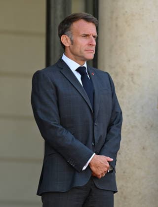Emmanuel Macron - Brice Oligui Nguema meeting in Paris PARIS, FRANCE - JULY 20: French President Emmanuel Macron awaits Brice Oligui Nguema (not pictured), President of Gabon at the Elysee Presidential Palace in Paris, France on July 20, 2026. Mustafa Yalcin Anadolu Paris France. Editorial use only. Please get in touch for any other usage.  Copyright: x2026xAnadoluxMustafaxYalcinx