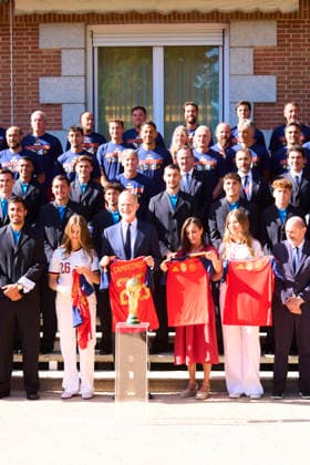 July 20, 2026, Madrid, Madrid, Spain: King Felipe VI of Spain, Queen Letizia of Spain, Crown Princess Leonor, Princess Sofia receive National Football Team Following World Cup Win at Zarzuela Palace on July 20, 2026 in Madrid, Spain Madrid Spain  - ZUMAg15_ 20260720_zaf_g15_045 Copyright: xJackxAbuinx