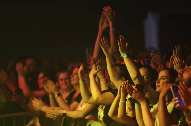 spectators pictured during the first day of the Francofolies de Spa festival in Spa, Monday 20 July 2026. This year s edition of the festival is taking place from 20 to 26 July.  VIRGINIExLEFOUR 181591193