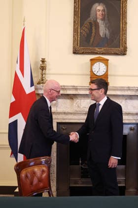Prime Minister Andy Burnham appoints Cabinet 20 07 2026. London, United Kingdom. Prime Minister Andy Burnham reappoints Pat McFadden as Secretary of State for Work and Pensions in 10 Downing Street., Credit:Ben Perry B66 Avalon United Kingdom, Greater London, London, 10 Downing Street  Copyright: xBenxPerryx xB66x xAvalonx 1117603627