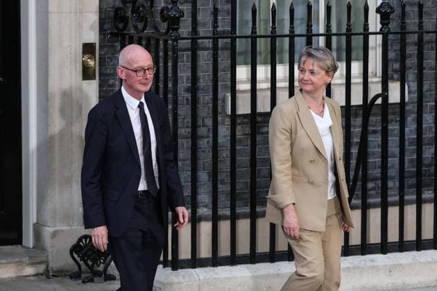 UK Cabinet reshaped under new Prime Minister Andy Burnham LONDON, UNITED KINGDOM - JULY 20: British Foreign Secretary Yvette Cooper (R) and Pat McFadden (L) leave 10 Downing Street as the newly appointed British Prime Minister Andy Burnham forming his top team in London, United Kingdom, on July 20, 2026. Zeynep Demir Anadolu London United Kingdom. Editorial use only. Please get in touch for any other usage.  Copyright: x2026xAnadoluxZeynepxDemirx