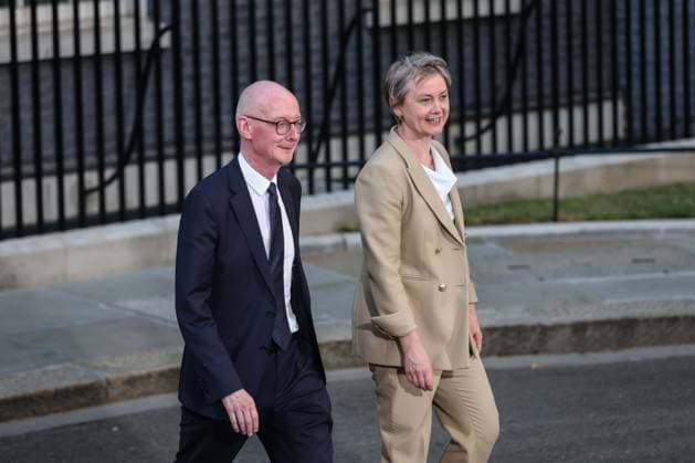 UK Cabinet reshaped under new Prime Minister Andy Burnham LONDON, UNITED KINGDOM - JULY 20: British Foreign Secretary Yvette Cooper (R) and Pat McFadden (L) leave 10 Downing Street as the newly appointed British Prime Minister Andy Burnham forming his top team in London, United Kingdom, on July 20, 2026. Zeynep Demir Anadolu London United Kingdom. Editorial use only. Please get in touch for any other usage.  Copyright: x2026xAnadoluxZeynepxDemirx
