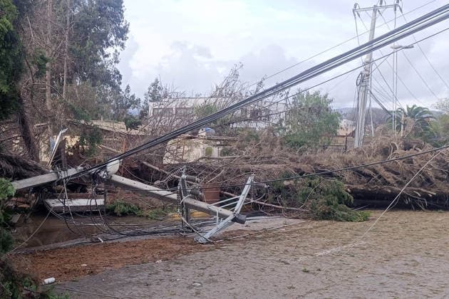Vallenar, July 20, 2026 Overview of roads cut off by flooding and rising river levels Claudio Lopez Aton Chile, Aton 1174215  Copyright: CLAUDIOxLOPEZ ATONxCHILE
