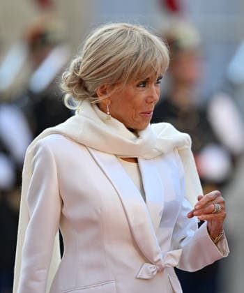 Emmanuel Macron - Brice Oligui Nguema meeting in Paris PARIS, FRANCE - JULY 20: French First Lady Brigitte Macron is seen ahead of a State dinner at the Elysee Palace in Paris, France on July 20, 2026. Mustafa Yalcin Anadolu Paris France. Editorial use only. Please get in touch for any other usage.  Copyright: x2026xAnadoluxMustafaxYalcinx