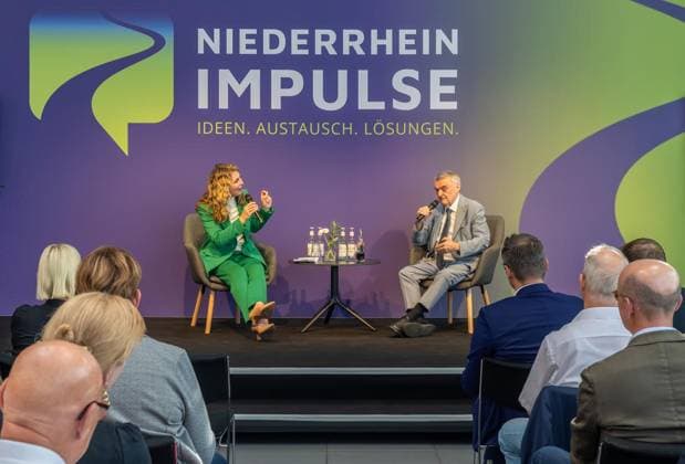 Premierenveranstaltung Niederrhein Impulse ** NUR FÜR REDAKTIONELLE ZWECKE ** EDITORIAL USE ONLY **<p>Auf der Premierenveranstaltung von Niederrhein Impulse am Montag, den 20.07.2026 trifft WDR-Moderatorin Susanne Wieseler auf Herbert Reul. Deutschland NRW Wesel Copyright: ErwinxPottgiesser *** Niederrhein Impulse Premiere Event ** FOR EDITORIAL USE ONLY ** EDITORIAL USE ONLY ** p At the premiere event for Niederrhein Impulse on Monday, July 20, 2026, WDR host Susanne Wieseler meets Herbert Reul, Germany, NRW, Wesel. Copyright ErwinxPottgiesser Copyright: ErwinxPottgiesser doc86sz8k3gkl1qryltd1n ,EDITORIAL USE ONLY