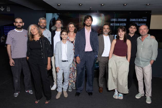Une Affaire Turque Paris Film Premiere Sedef Ecer, guest, Hüseyin Aydin Gürsoy, guests, Lionel Erdogan, guest, Lou Howard, Metehan Aygün and Shukru Muni attends Une Affaire Turque Paris Film Premiere at UGC Les Halles on July 20, 2026 in Paris, France. Photo by Nasser Berzane ABACAPRESS.COM Paris France  Copyright: xBerzanexNasser ABACAx