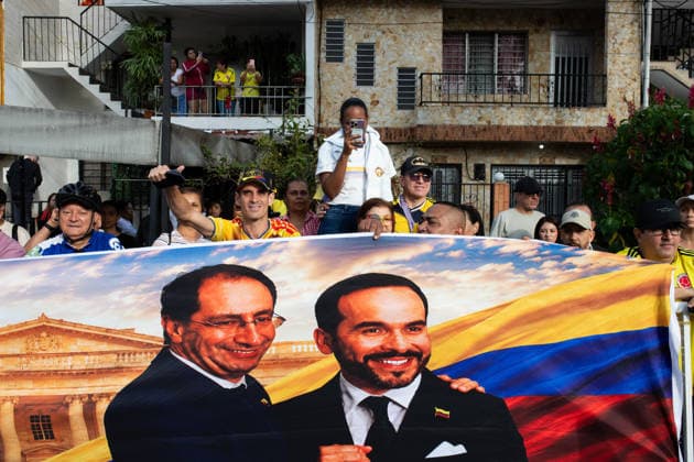 Colombia s president-elect Abelardo De la Espriella takes part during the Independence Day of Colombia military parade in Medellin, Colombia on July 20, 2026. Photo by: Camilo Moreno Long Visual Press Medellin Antioquia Colombia Copyright: xCamiloxMorenox