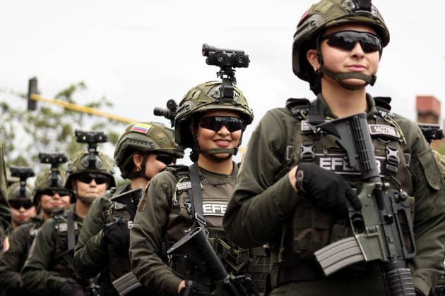 July 20, 2026, Bogota, Bogota D.C, Colombia: Members of Colombia s military and police forces parade during the Independence Day of Colombia military parade in Bogota, Colombia on July 20, 2026. Bogota Colombia  - ZUMAvp1_ 20260720_zia_vp1_037 Copyright: xJorgexLondonox