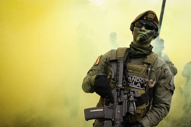News Bilder des Tages #2 July 20, 2026, Bogota, Bogota D.C, Colombia: Members of Colombia s military and police forces parade during the Independence Day of Colombia military parade in Bogota, Colombia on July 20, 2026. Bogota Colombia - ZUMAvp1_ 20260720_zia_vp1_039 Copyright: xJorgexLondonox