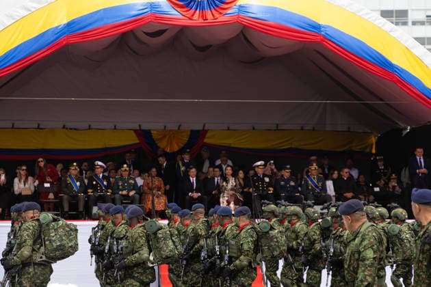 July 20, 2026, Bogota, Bogota D.C, Colombia: Colombian president Gustavo Petro takes part during the Independence Day of Colombia military parade in Bogota, Colombia on July 20, 2026. Bogota Colombia  - ZUMAvp1_ 20260720_zia_vp1_061 Copyright: xWendyxP.xRomerox