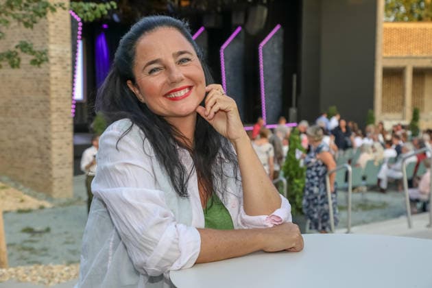 20.07.2026, Kulturzentrum Güssing BGLD, Finale des burgenländischen Kabarettpreises 2026 beim Kultur Sommer Güssing, Vier Kandidaten treten an um das Preisgeld zu gewinnen im Bild: Nadja Maleh, -Portrait, Finale des burgenländischen Kabarettpreises 2026 beim Kultur Sommer Güssing *** July 20, 2026, Güssing Cultural Center, Burgenland, the 2026 Burgenland Cabaret Award finals at the Güssing Summer of Culture; four candidates are competing for the prize money. Pictured: Nadja Maleh, portrait, the 2026 Burgenland Cabaret Award finals at the Güssing Summer of Culture