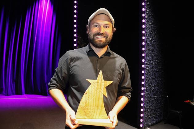 20.07.2026, Kulturzentrum Güssing BGLD, Finale des burgenländischen Kabarettpreises 2026 beim Kultur Sommer Güssing, Vier Kandidaten treten an um das Preisgeld zu gewinnen im Bild: Manuel Thalhammer, -Publikumspreis, Finale des burgenländischen Kabarettpreises 2026 beim Kultur Sommer Güssing *** July 20, 2026, Güssing Cultural Center, Burgenland, Finals of the 2026 Burgenland Cabaret Award at the Güssing Summer of Culture; four candidates compete for the prize money. Pictured: Manuel Thalhammer, Audience Choice Award, Finals of the 2026 Burgenland Cabaret Award at the Güssing Summer of Culture