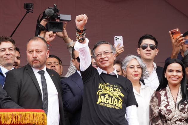 July 20, 2026, Bogota, Bogota D.C, Colombia: Colombian president Gustavo Petro takes part during the Independence Day of Colombia military parade in Bogota, Colombia on July 20, 2026. Bogota Colombia - ZUMAvp1_ 20260720_zia_vp1_108 Copyright: xSebastianxMarmolejox