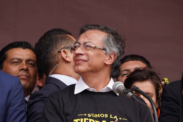 July 20, 2026, Bogota, Bogota D.C, Colombia: Colombian president Gustavo Petro takes part during the Independence Day of Colombia military parade in Bogota, Colombia on July 20, 2026. Bogota Colombia - ZUMAvp1_ 20260720_zia_vp1_109 Copyright: xSebastianxMarmolejox