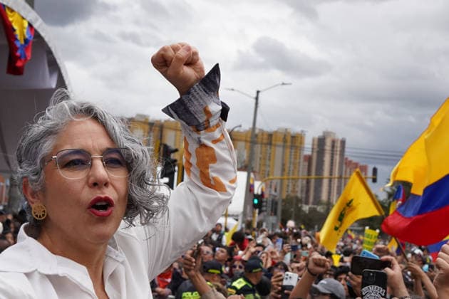 July 20, 2026, Bogota, Bogota D.C, Colombia: Colombian politician Maria Jose Pizarro takes part during the Independence Day of Colombia military parade in Bogota, Colombia on July 20, 2026. Bogota Colombia - ZUMAvp1_ 20260720_zia_vp1_110 Copyright: xSebastianxMarmolejox