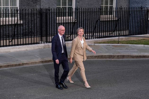 Newly appointed cabinet ministers arrive at Downing Street, London, 20 July 2026 Pat McFadden and Yvette Cooper exit No 10 Downing Street, London, on 20 July 2026. McFadden is appointed Secretary of State for Work and Pensions, in Andy Burnham, the new Prime Minister of the United Kingdom s cabinet, while Cooper is appointed Foreign Secretary, Credit:Seiya Tanase Avalon  Copyright: xSeiyaxTanasex xAvalonx 1117625826