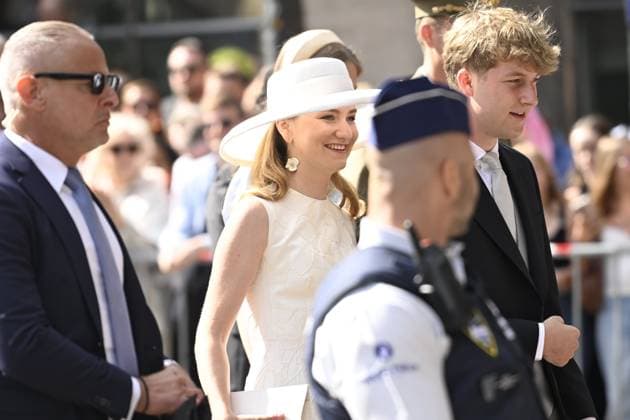 Te Deum for the national Day 2026 BRUSSELS, BELGIUM - JULY 21 : King Philippe, Queen Mathilde, Princess Elisabeth, Princess Eleonore, Prince Gabriel and Prince Emmanuel attend the Te Deum organised for the national Day 2025 at the St Michael and St Gudula on July 21, 2026 in Brussels, Belgium, 21 07 2026 Brussels Belgium  Copyright: xDidierxLebrunx