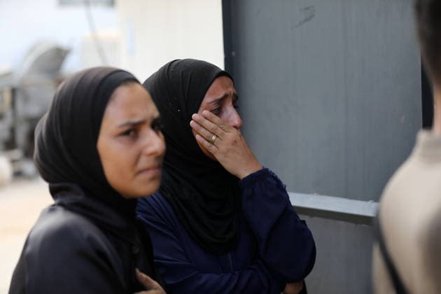 Mourners bid farewell to six members of al-Masri family Mourners bid farewell to the bodies of Firas al-Masri, his wife, and their four children after they were killed in an Israeli airstrike that targeted a house belonging to the al-Masri family on al-Thalathini Street in Gaza City, on July 21, 2026. Photo by Bilal Osama apaimages Gaza city Gaza Strip Palestinian Territory 210726_Gaza_BO_01(32) Copyright: xapaimagesxBilalxOsamax xapaimagesx