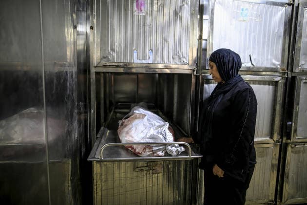 Funeral process for six Palestinians died in Israeli attack in Gaza GAZA CITY, GAZA, PALESTINE - JULY 21: Relatives of Palestinians, who lost their lives following the Israeli attack on a home belonging to the al-Misri family on al-Selasin Street, mourn as the bodies are taken from al-Shifa Hospital for funeral process in Gaza City, Gaza, Palestine on July 21, 2026. Saeed M. M. T. Jaras Anadolu Gaza City Gaza. Editorial use only. Please get in touch for any other usage.  Copyright: x2026xAnadoluxSaeedxM.xM.xT.xJarasx