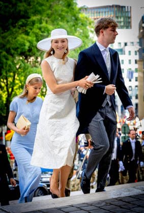 21-07-2026 Brussels Princess Elisabeth and Prince Emmanuel at the Te Deum at the Sainte-Gudule cathedral during the Belgian national day in Brussels. Â  Copyright: xPPEx