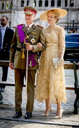 21-07-2026 Brussels Queen Mathilde and King Philippe - Filip at the Te Deum at the Sainte-Gudule cathedral during the Belgian national day in Brussels. Â  Copyright: xPPEx