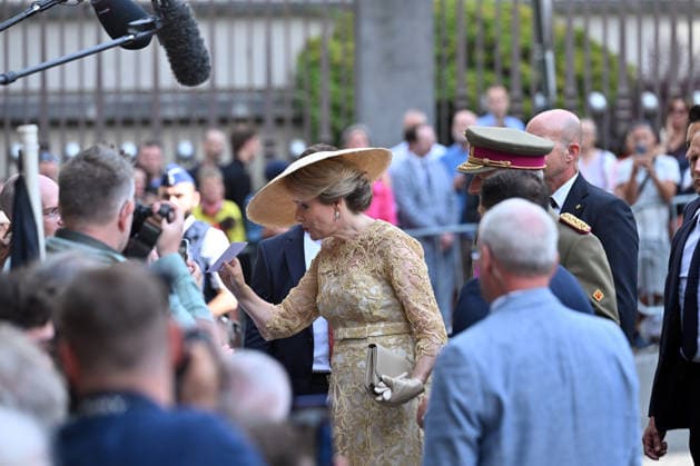 Belgium celebrates the 195th anniversary of its founding BRUSSELS, BELGIUM - JULY 21: Belgian King Philippe, Queen Mathilde attend a traditional Te Deum ceremony at the St. Michael and St. Gudula Cathedral to mark National Day, part of events celebrating the 195th anniversary of Belgium’s founding, in Brussels, Belgium, on July 21, 2026. Dursun Aydemir Anadolu Brussels Hoofdstedelijk Gewest Belgium. Editorial use only. Please get in touch for any other usage.  Copyright: x2026xAnadoluxDursunxAydemirx