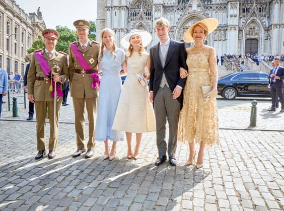 Royals At National Day Celebrations - Brussels King Philippe of Belgium attends the Te Deum ceremony at St. Michael Cathedral in Brussels, Belgium on July 21, 2026, in honor of Belgian National Day alongside Queen Mathilde and their children—Princesses Elisabeth and Eleonore, and Princes Gabriel and Emmanuel. Photo by Olivier Polet ABACAPRESS.COM Brussels Belgium  Copyright: xPoletxOlivier ABACAx
