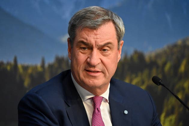 Markus SOEDER (Ministerpraesident Bayern und CSU Vorsitzender), Einzelbild,angeschnittenes Einzelmotiv,Portraet,Portrait,Porträt. Pressekonferenz der Bayerischen Staatsregierung nach Kabinettssitzung am 21.07.2026 im Prinz Carl Palais in Muenchen. *** Markus SOEDER, Minister-President of Bavaria and CSU Chairman, single image, cropped close-up, portrait, press conference of the Bavarian State Government following the cabinet meeting on July 21, 2026, at the Prinz Carl Palais in Munich
