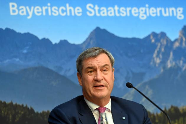 Markus SOEDER (Ministerpraesident Bayern und CSU Vorsitzender), Einzelbild,angeschnittenes Einzelmotiv,Portraet,Portrait,Porträt. Pressekonferenz der Bayerischen Staatsregierung nach Kabinettssitzung am 21.07.2026 im Prinz Carl Palais in Muenchen. *** Markus SOEDER, Minister-President of Bavaria and CSU Chairman, single image, cropped close-up, portrait, press conference of the Bavarian State Government following the cabinet meeting on July 21, 2026, at the Prinz Carl Palais in Munich