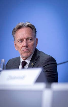 Holger Muench, Praesident des Bundeskriminalamtes (BKA), aufgenommen im Rahmen einer Bundespressekonferenz zum Bundeslagebild Sexualdelikte zum Nachteil von Kindern und Jugendlichen 2025 in Berlin, 21.07.2026 Berlin Deutschland *** Holger Muench, President of the Federal Criminal Police Office (BKA), photographed during a federal press conference on the 2025 Federal Report on Sexual Offenses Against Children and Adolescents in Berlin, July 21, 2026, Berlin, Germany Copyright: xYonaxElsnerx