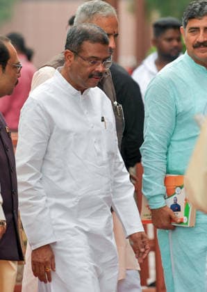 Second of the Monsoon Session of Parliament New Delhi, Jul 21 (ANI): Union Minister Dharmendra Pradhan at the Parliament Premises during the Monsoon Session, in New Delhi on Tuesday. New Delhi Delhi India Copyright: xANIx ANI_20260721123