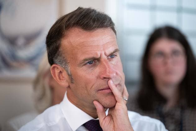 French President Emmanuel Macron, accompanied by Céline Greco, founder of IM PACTES, visits the Asterya child support center—an innovative support program established at Necker Hospital and dedicated to young people under the care of the Child Welfare Services (ASE)—in Paris, France, on July 21, 2026 Grégoire Campione Pool Bestimage French President Emmanuel Macron visits the Asterya child support center—an innovative support program established at Necker Hospital and dedicated to young people in the care of Child Welfare Services (ASE)—in Paris, France, on July 21, 2026 Paris France  Copyright: xGrÃ goirexCampione Pool BestimagexGrÃ goirexCampione Pool Bestimagex