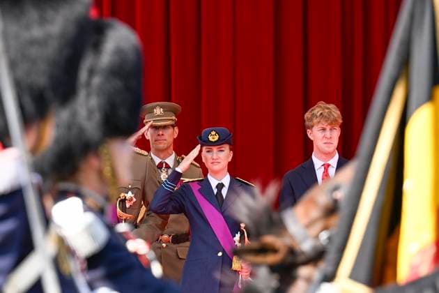 Military and civilian parade for the national Day 2026 BRUSSELS, BELGIUM - JULY 21 : Princess Elisabeth of Belgium, Prince Emmanuel of Belgium attend the military and civilian parade for the national Day 2026 on July 21, 2026 in Brussels, Belgium, 21 07 2026 Brussels Belgium  Copyright: xDidierxLebrunx