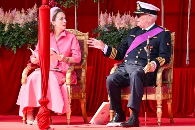 Military and civilian parade for the national Day 2026 BRUSSELS, BELGIUM - JULY 21 : Prince Laurent of Belgium and Princess Claire of Belgium attend the military and civilian parade for the national Day 2026 on July 21, 2026 in Brussels, Belgium, 21 07 2026 Brussels Belgium  Copyright: xDidierxLebrunx