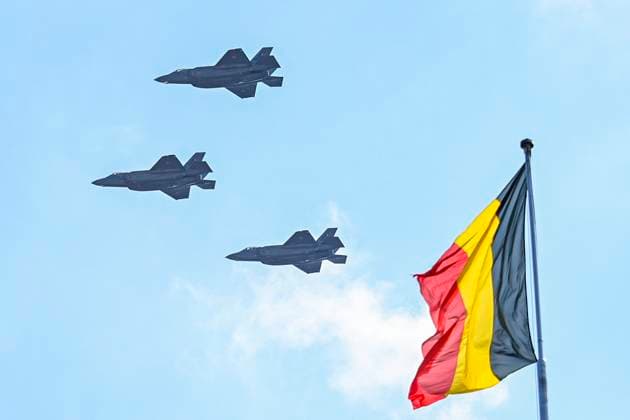 Military and civilian parade for the national Day 2026 BRUSSELS, BELGIUM - JULY 21 : F-35 airplane attend the military and civilian parade for the national Day 2026 on July 21, 2026 in Brussels, Belgium, 21 07 2026 Brussels Belgium  Copyright: xDidierxLebrunx