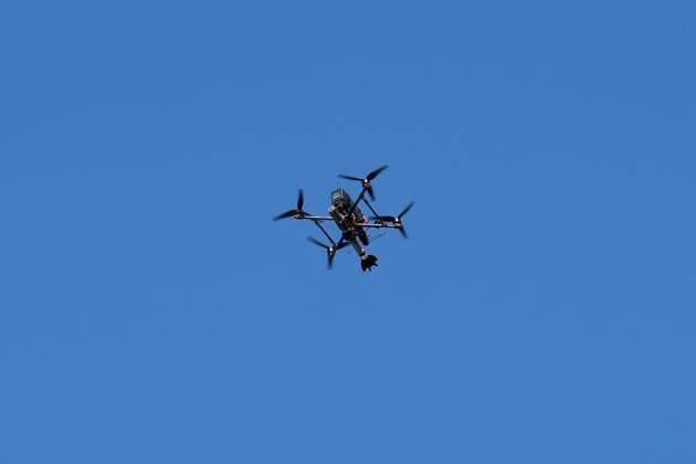 drones pictured in action during the military and civilian parade on the Belgian National Day, in Brussels, Tuesday 21 July 2026. This parade pays tribute to our Belgium s security and emergency services, such as the army, police, fire brigade or civil protection. MARIUS BURGELMAN  MariusxBurgelman 181680223